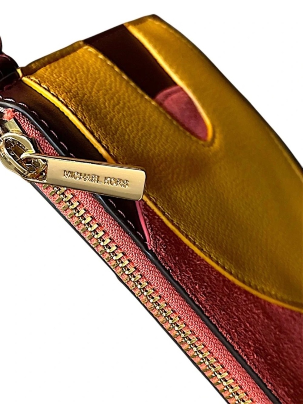 Michael Kors NWOT Large Colorblock Wristlet 35F4GTVW7Y - Picture 3 of 8